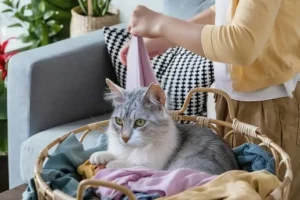 Step-by-step guide on how to get cat pee smell out of clothes using enzyme cleaner